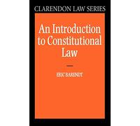 An Introduction To Constitutional Law (Clarendon Law Series)