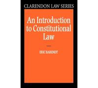 An Introduction To Constitutional Law (Clarendon Law Series)