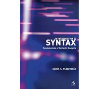 An Introduction to Syntax: Fundamentals of Syntactic Analysis