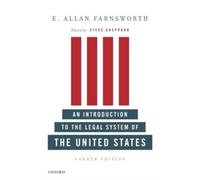 An Introduction to the Legal System of the United State - Paperback NEW E. Allan