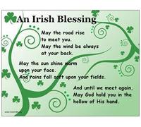 An Irish Blessing Postcard Card (Set of 8) and Refrigerator Magnet