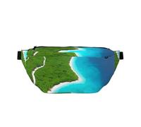 an Island in the Ocean Bum Bag for Men Women, Water-Resistant Fanny Pack with Adjustable Strap (80-150cm), Large Capacity Crossbody Waist Bag
