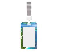 an Island in The Ocean Card Badge Holder Card Protector Suitable for Office Workers Managers and Employees