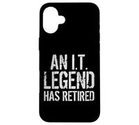 An IT Legend Has Retired Information Technology Retirement Case for iPhone 16 Plus
