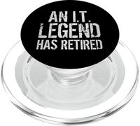 An IT Legend Has Retired Information Technology Retirement PopSockets PopGrip for MagSafe