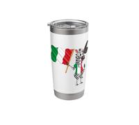 an Italian Zebra Stainless Steel Insulated Tumbler