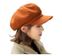 an Octagonal Baker Pointed Beret for Ladies to Protect Themselves from The Sun and Keep Warm(Caramel)