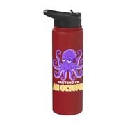 an Octopus Funny Ocean Animal Cephalopod Marine Life Stainless Steel Insulated Water Bottle