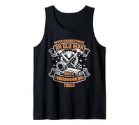 an Old man Funny Woodworking Carpenter's Craftsman Tank Top