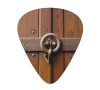 an old wooden door Guitar picks in thin, medium, and thick sizes, 12-piece set, suitable for electric guitar and various instruments