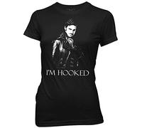 AN Once Upon A Time I'm Hooked Captain Hook Women's T-Shirt Black