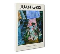 An Open Window By Juan Gris Canvas Print | Gallery Wrapped 30mm Frame Wall Art | 24x16 inches | Ready to Hang | Classic Picture | Living Room Bedroom Lounge Office