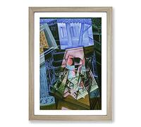 An Open Window by Juan Gris Framed Print | A2 Oak Framed Wall Art | Ready to Hang | Modern Nature Picture | Living Room Bedroom Lounge Office