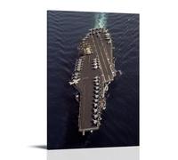 An Overhead View of The Aircraft Carrier USS Kitty Hawk (CV 63) in Progress Poster Canvas Wall Decor Art Painting Prints on Modern Artwork for Living Room,Bathroom,Bedroom,Home 08x12inch(20x30cm)