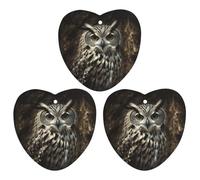An Owl Car Air Freshener Hanging Incense Chips 3 Pack Automotive Scented Hanging Sheets Love form for Car Home Auto Interior Decor