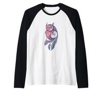 An Owl Dreamcatcher Native American Heritage Indian Tribal Raglan Baseball Tee