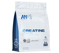 AN Performance Creatine + Peptide Powder 5g Creatine Monohydrate and 2.4g PeptiStrong Per Serving for Strength Endurance Recovery and Muscle Growth Unflavoured (444g - 60 Servings)