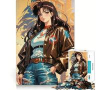 An s Anime Beauty Jigsaw 1000 Pieces for Adults Memory Fun Game Expert Cutting Craftsmanship Relaxing Indoor Group Activity (38x52cm)