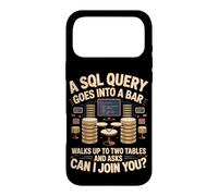 An SQL Query Walks Into a Bar Programming Coder Developer Case for iPhone 17 Pro Max
