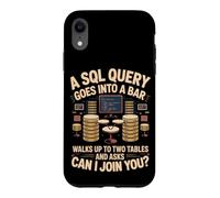 An SQL Query Walks Into a Bar Programming Coder Developer Case for iPhone XR