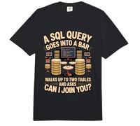 an SQL Query Walks Into a Bar Programming Coder Developer Comfort Colors Adult Heavyweight T-Shirt