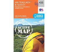 An Teallach & Slioch Map | Weatherproof | Kinlochewe & Achnasheen / Achadh na Sine | Ordnance Survey | OS Explorer Active Map 435 | Scotland | Walks | Hiking | Maps | Adventure
