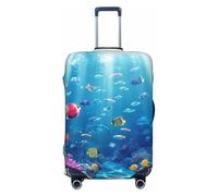 an Underwater Wonderland of Sea Turtles Elastic Travel Luggage Cover Suitcase Protector, Print Suitcase Baggage Cover Anti-Scratch
