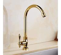an Vintage All-Copper Faucets Tap Antique Single Cold Alone Kitchen Sink Basin Mixer Taps 360-degree Rotation Balcony