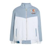 AN-Y1 Formula Appliquéd Padded Cotton Bomber Jacket - Blue And White - S/M (UK10-12 / M)