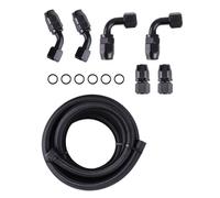 AN10 -10AN Fitting Stainless Steel Braided Oil Fuel Hose Line Kit 12 Feet set
