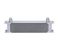 AN10 Aluminum Radiator 10/13/15/16/19/25/30 Row Oil Cooler Cooling Radiator Replacement Universal Oil Cooler Engine(7 rows silver)