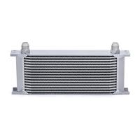 AN10 Aluminum Radiator 10/13/15/16/19/25/30 Row Oil Cooler Cooling Radiator Replacement Universal Oil Cooler Engine(16 rows silver)