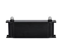 AN10 Aluminum Radiator 7/10/13/16/19/25/30 Rows British Type Car Engine Oil Cooler Cooling Radiator Replacement Universal Cooler(15 rows black)