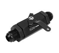AN10 Fuel Shut Off Valve, Fuel Fitting Fuel Flow Control Valves, Aluminum Alloy Flow Control Cut Off Valves for AN10 Pipe, Black