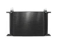 AN10 Oil Cooler For British Type Universal 7/10/13/16/19/25/30 Row S Aluminum Transmission Oil Cooler Kit Oil Cooler Engine(25 Rows)
