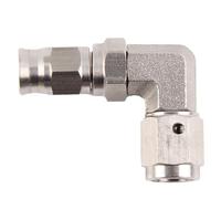 AN3 45 90 Degree Hose Stainless Steel Straight Brake Swivel PTFE Hose Ends Female Fitting Adapter Car Brake Hoses(BJ03-90A)