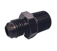 AN3 AN4 AN6 AN8 AN10 AN12 to 1/8 1/4 3/8 1/2 3/4 NPT Oil-Cooled Adapter Universal Straight Fuel Hose Pipe Thread Fitting(Black,AN8 TO3I8NPT_Other)