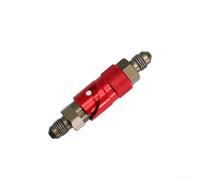 AN3 Brake Line Quick Disconnect Fitting for Motorcycle Racing - CNC Aluminum Alloy Hose Connector Caliper Adapter Black Red Blue Gold Fitment(Red)