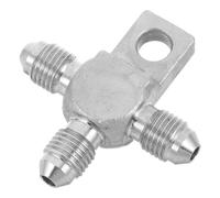 An3 Stainless Steel Male Brake Line Union Fitting Adapter | Silver Finish, Quick Installation, Leak Prevention, Stable Interchangeability, for Vehicle Line Maintenance and Replacement