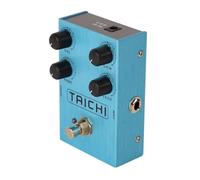 AN38 Light Blue Electric Guitar Distortion Overdrive Pedal, Compact Stylish Effects Driver with Knob Controller for Musicians Board