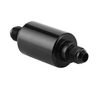 AN6 Inline Fuel Filter, Aluminium Alloy 100 Micron, Cleanable, Universal with High Flow for Cars, General Inline Gasoline Filter. Designed for High-Capacity Fuel Systems