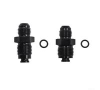 AN6 to M16x1.5 M18x1.5 Adapter Set with O-Rings Included(Black MG55)