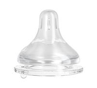 ana baby Silicone Teats - 2 Pack, Wide Neck, BPA-Free, Vented for Comfortable Feeding, Multiple Flow Rates (Fast Flow (6-12M))