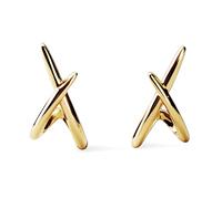 Ana Luisa Stud Earrings for Women Trendy - 14K Gold Plated and Silver Rhodium Plated Earring Studs - X Studs, Bow & Cubic Zirconia Styles - Hypoallergenic Water-Resistant Tarnish-Free Dainty Earrings