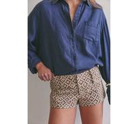 Ana Printed Micro Shorts at Free People in Earth Combo, Size: US 2 - female