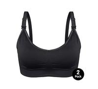 Ana Wiz Soft & Comfortable XL Wireless Nursing Bra 2pc Black