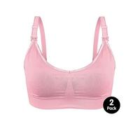 Ana Wiz Soft & Comfortable XL Wireless Nursing Bra 2pc Pink