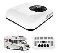 ANAAMAYL Air Conditioner Motorhome, Ultra-thin RV Roof Top Air Conditioners - Universal Fit For Motorhomes, Trucks, Vans (White, 12V)