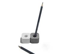 anaan Concrete Toothbrush Holder Pen Stand Small Free Standing Storage Set