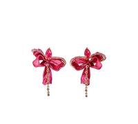 Anabela Chan 18kt yellow gold vermeil Cupid's Bow ruby and sapphire earrings - Red One Size